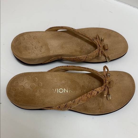 Vionic Bella Toe Post Women's Brown Sandals - Picture 1 of 10